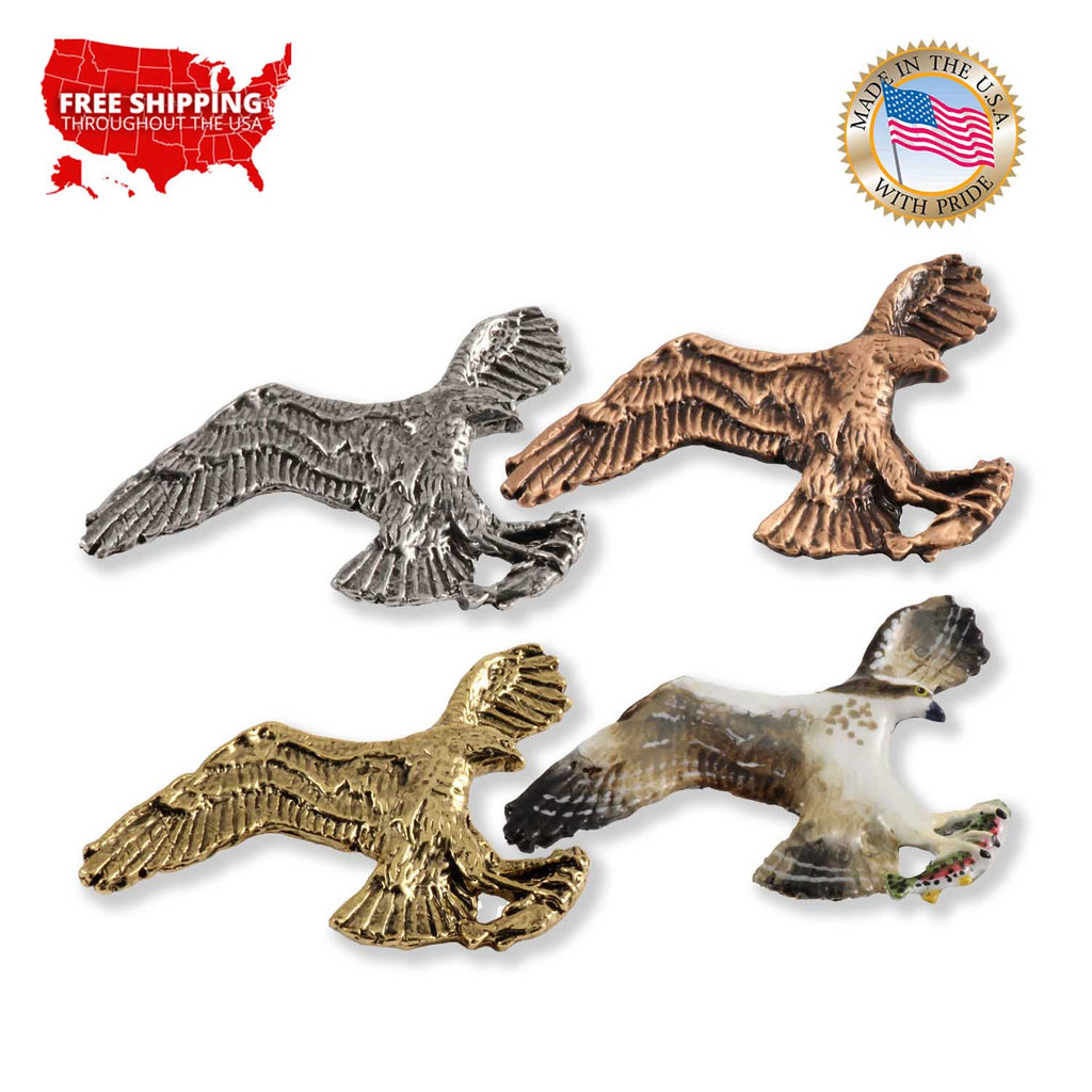 Osprey With Trout In Claws Pin Pin B058