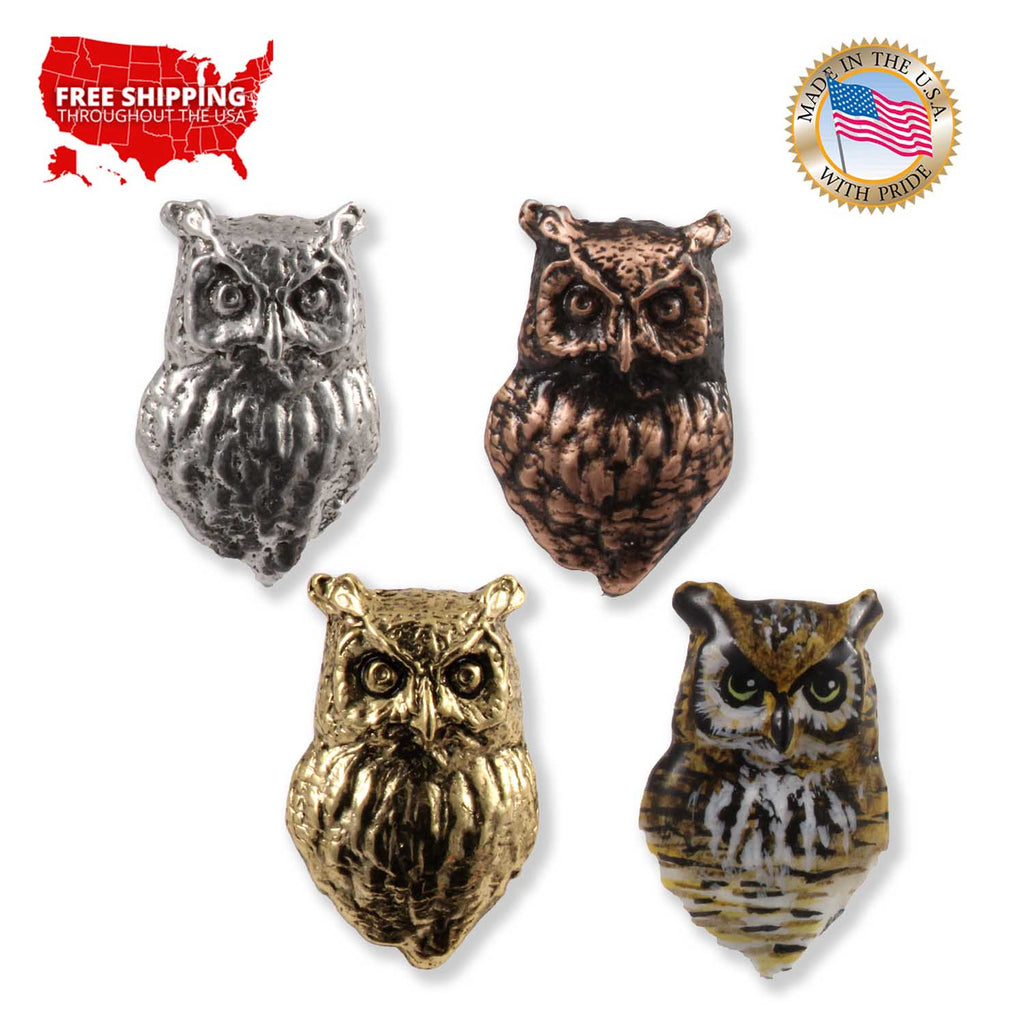 Great Horned Owl Head Pin Pin B065