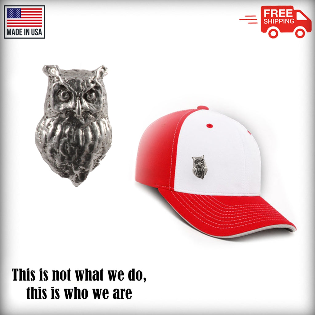 Great Horned Owl Head Pin Pin B065