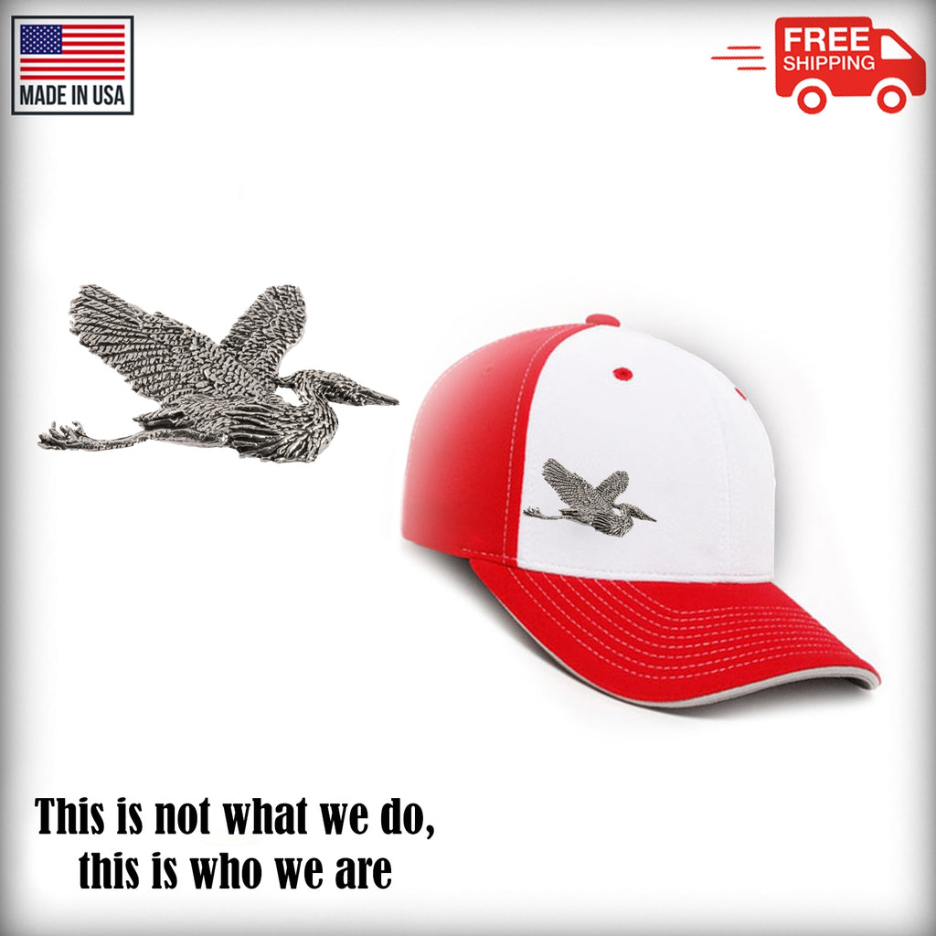 Great Blue Heron Premium Pin B072PR