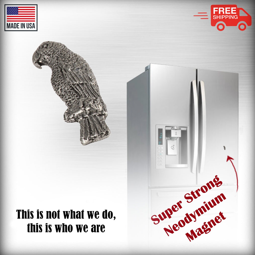 African Grey Parrot Magnet B097