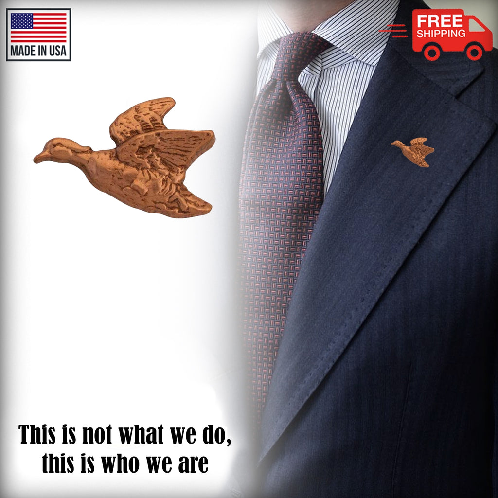 Woodduck Flying Mini Pin B008MP