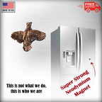 Bobwhite Quail Flying Right Magnet B032