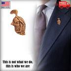 Mountain Quail Head Mini Pin B034MP