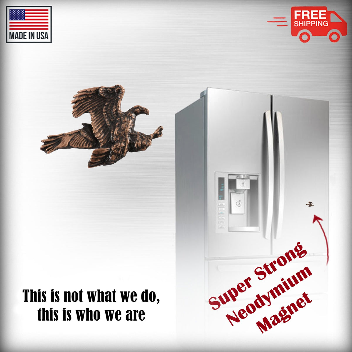 Bald Eagle Flying Magnet B051
