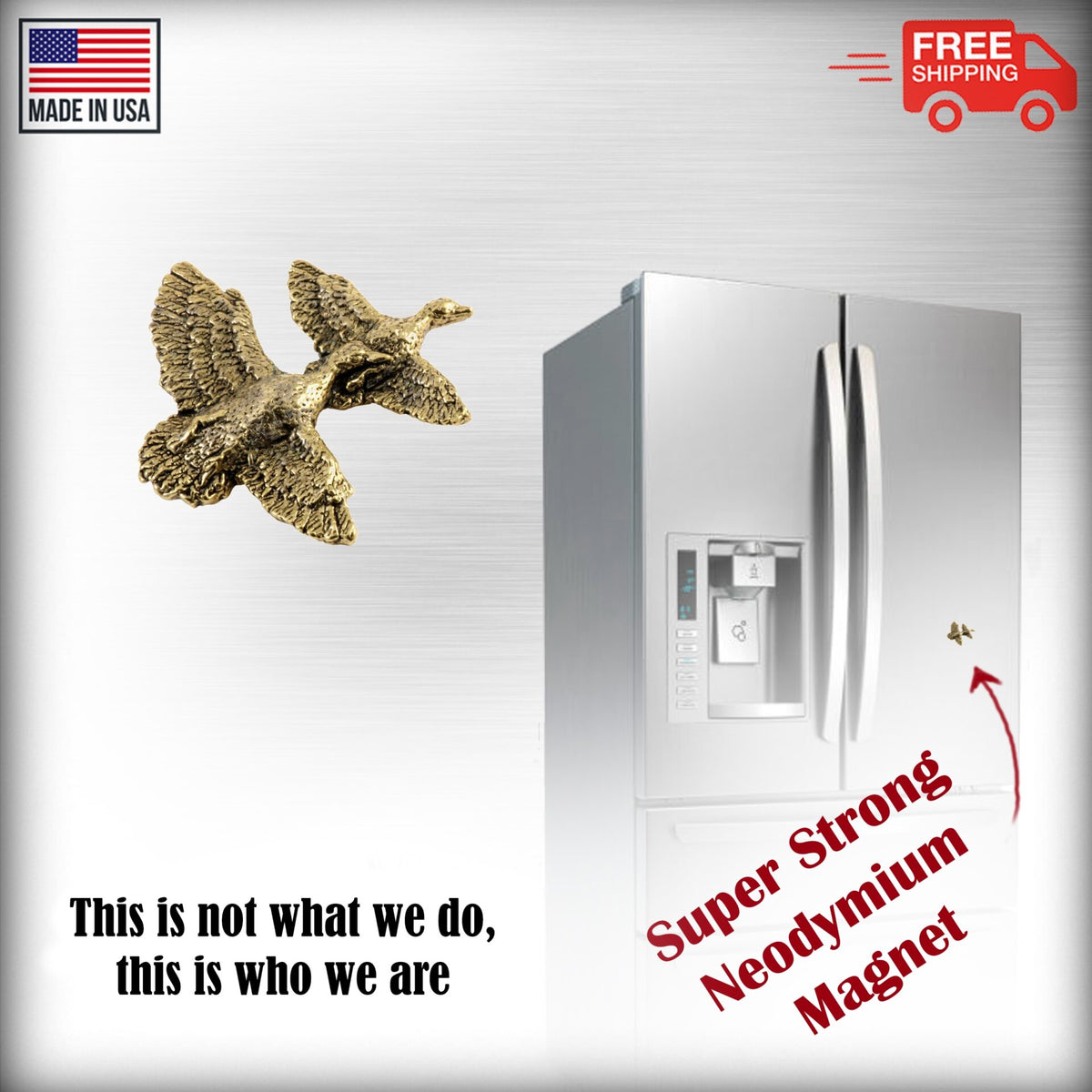 Large Mallards Flying Large Magnet B005B