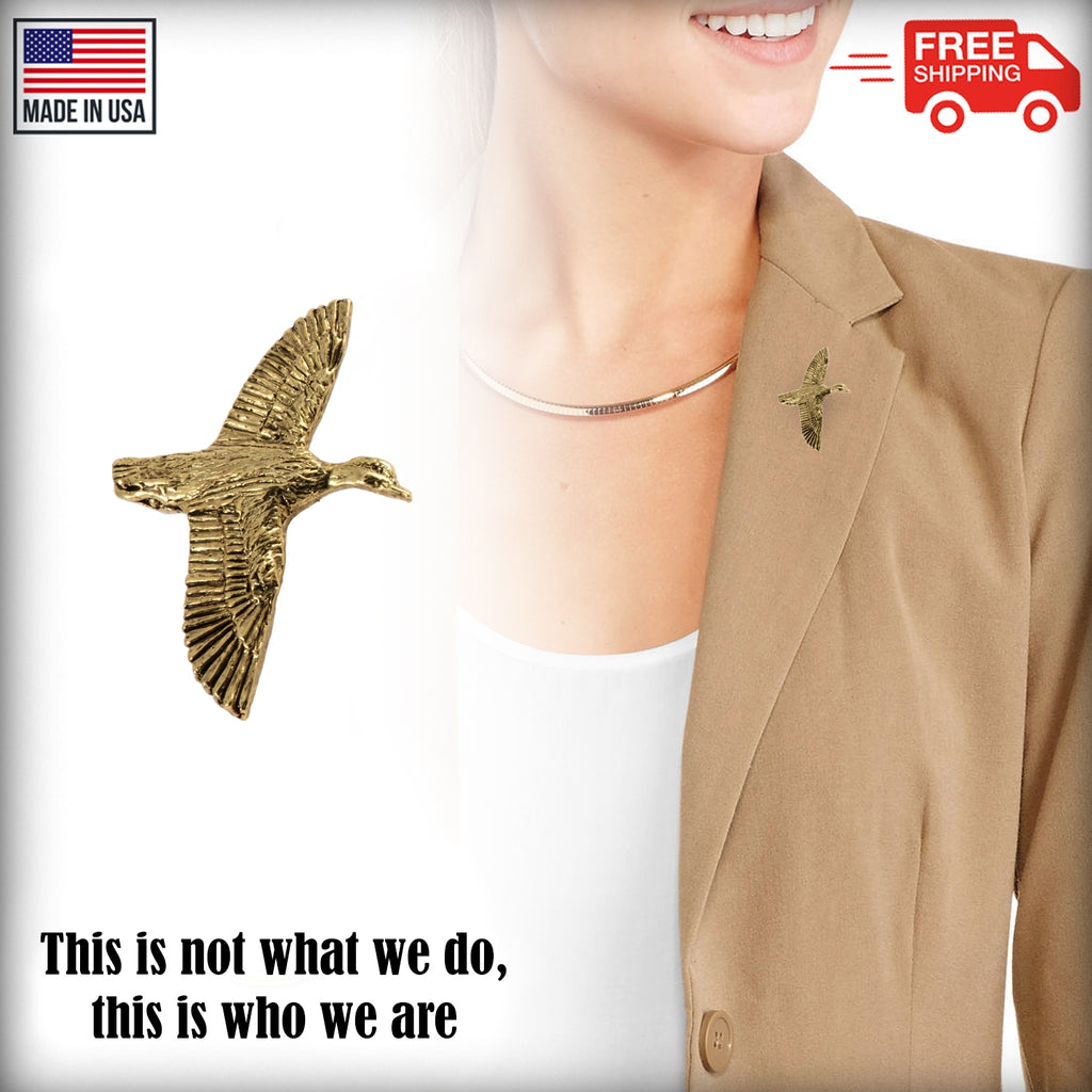 Green-Winged Teal Flying Pin B012