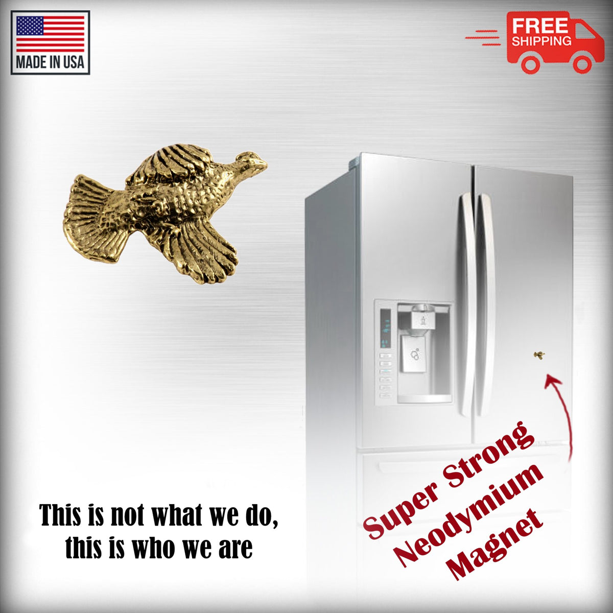 Ruffed Grouse Flushing Magnet B030
