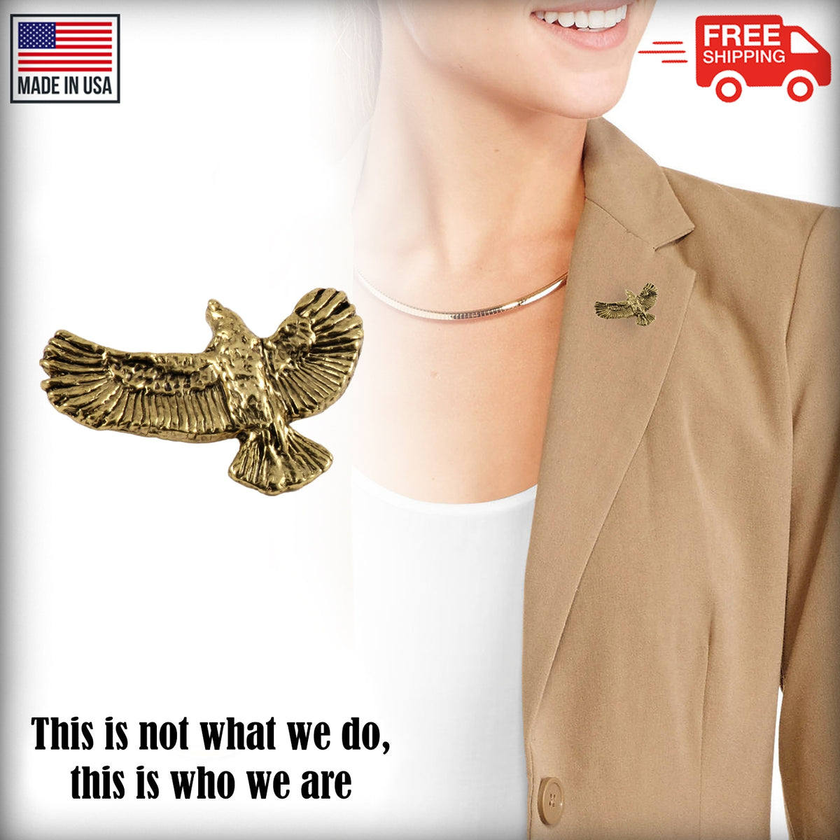 Red-Tailed Hawk Pin Pin B056