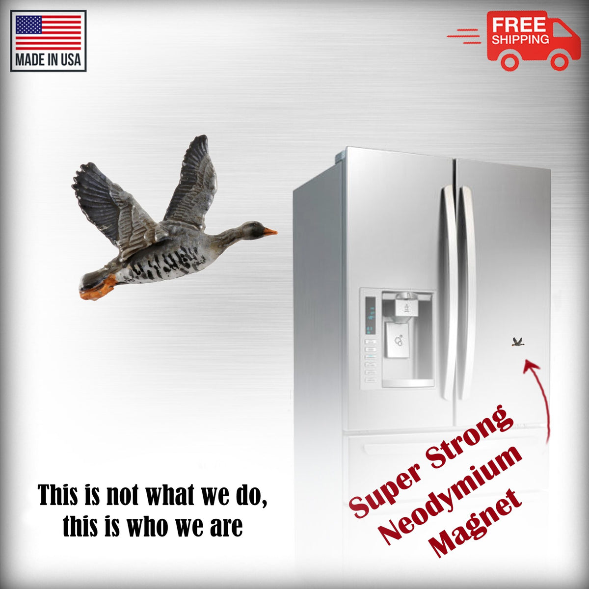 White Fronted Goose Magnet B002