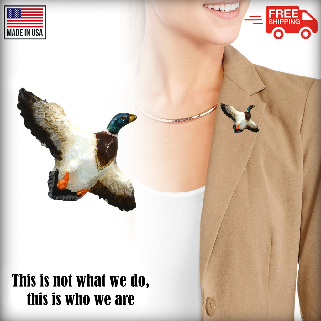 Mallard Flying Right Pin B004