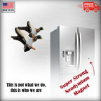 Small Mallards Flying Magnet B005A
