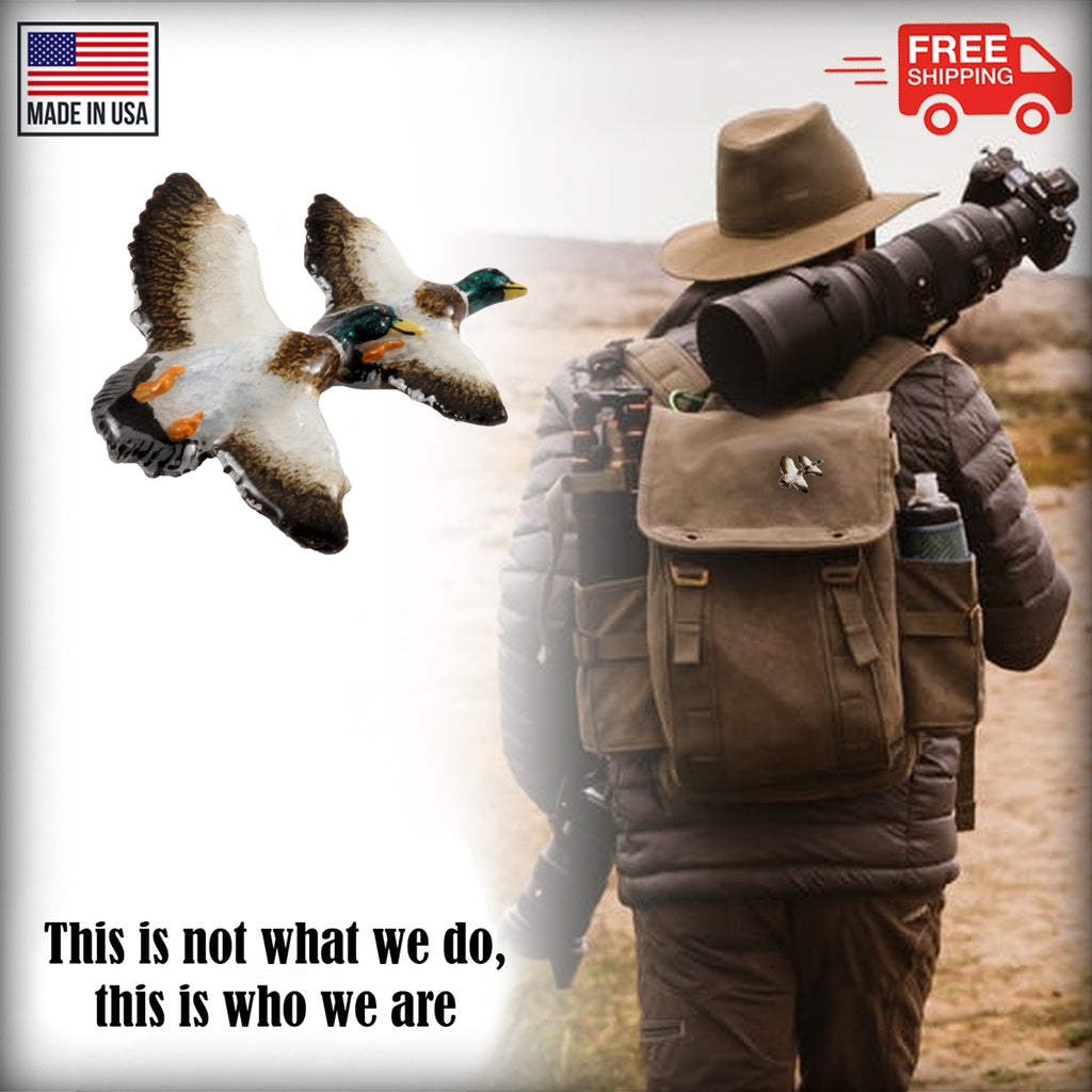 Large Mallards Flying Large Pin B005B