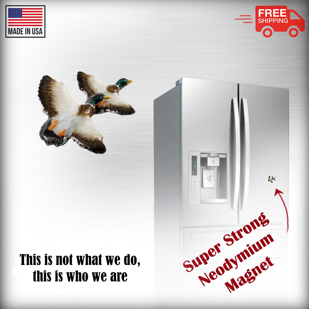 Large Mallards Flying Large Magnet B005B