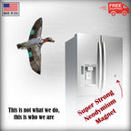 Green-Winged Teal Flying Magnet B012