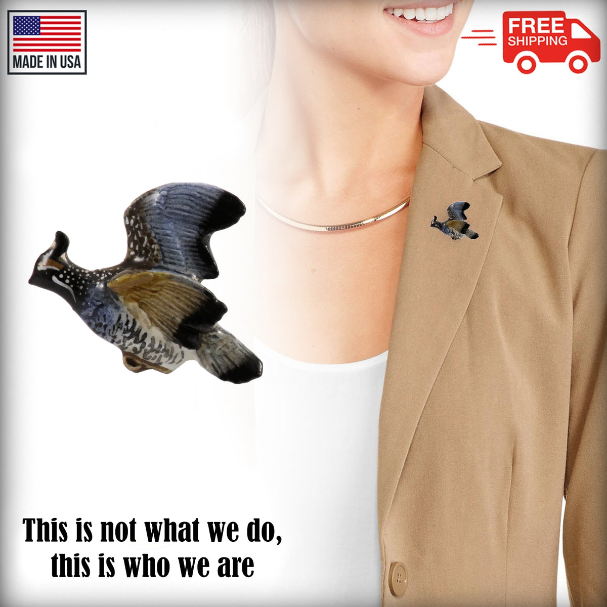 California Quail Pin B031