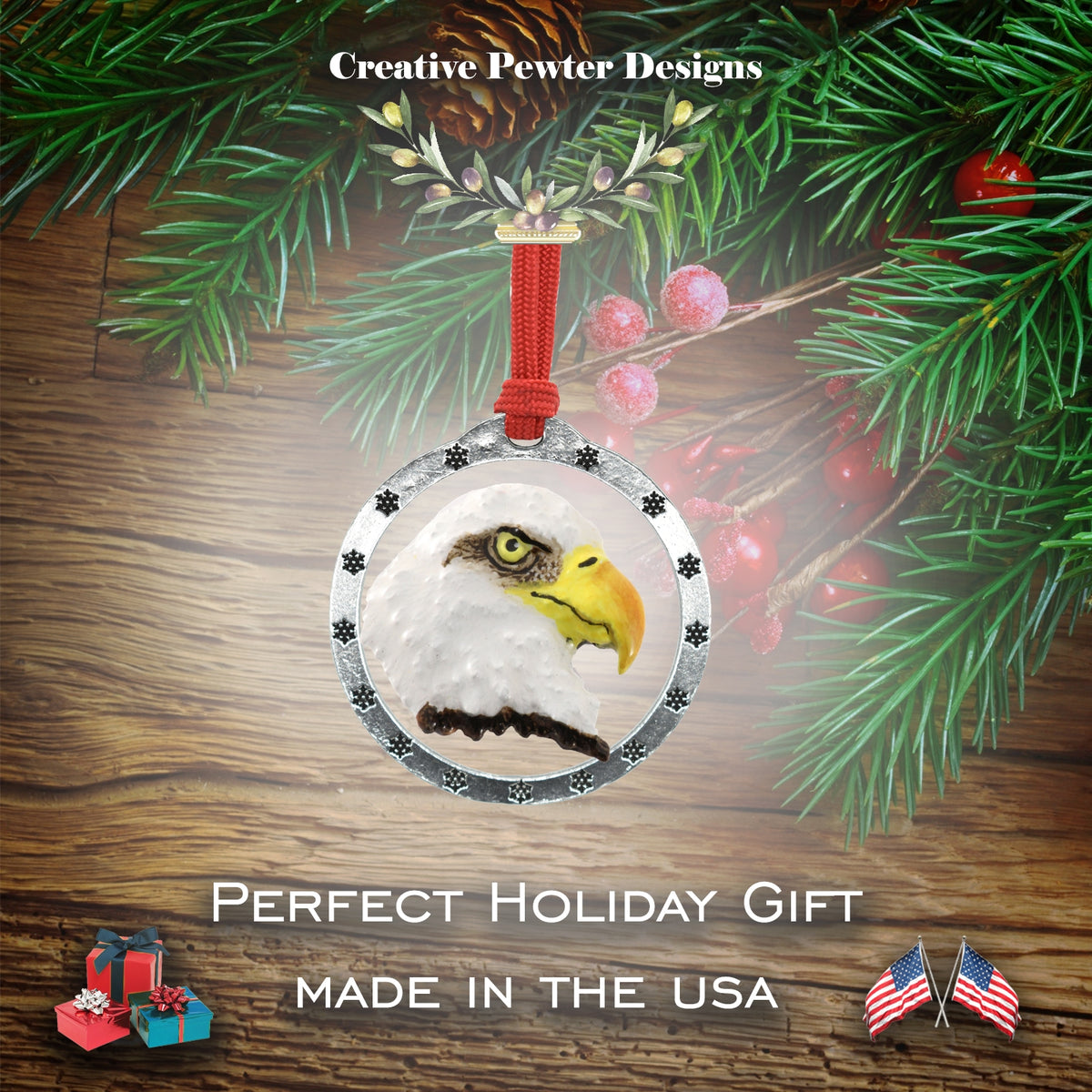 Bald Eagle Christmas Ornament B050OR
