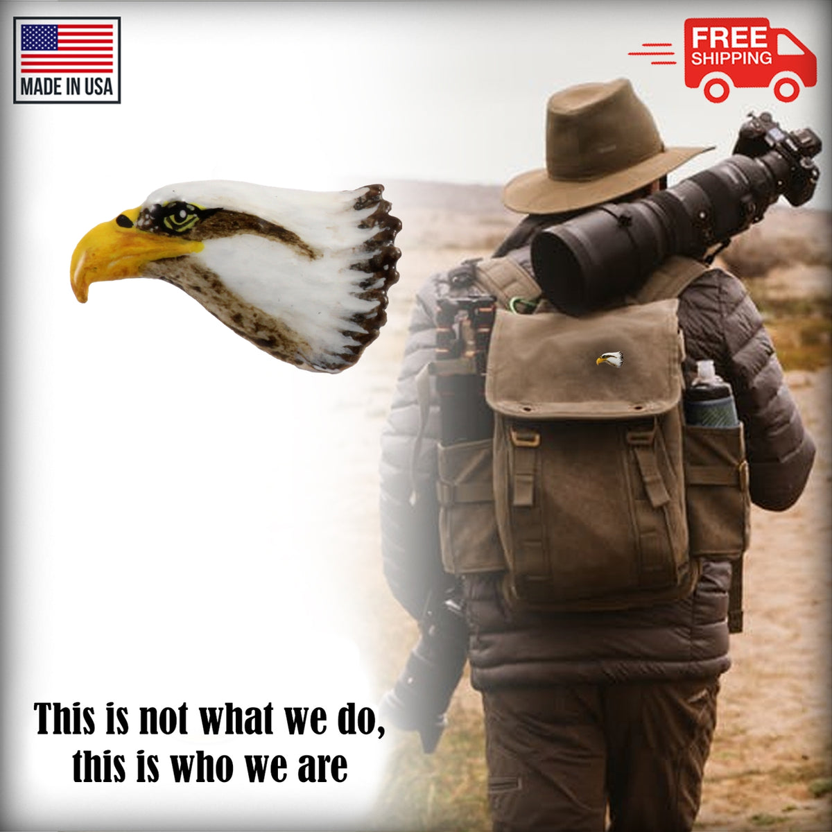 Bald Eagle Head Pin B050