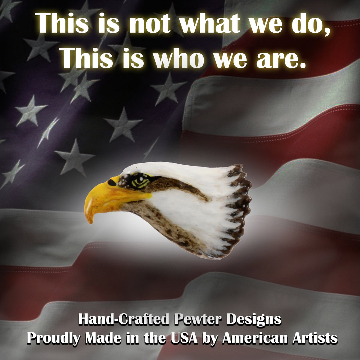 Bald Eagle Head Magnet B050