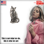 Cat Sitting Pin C001