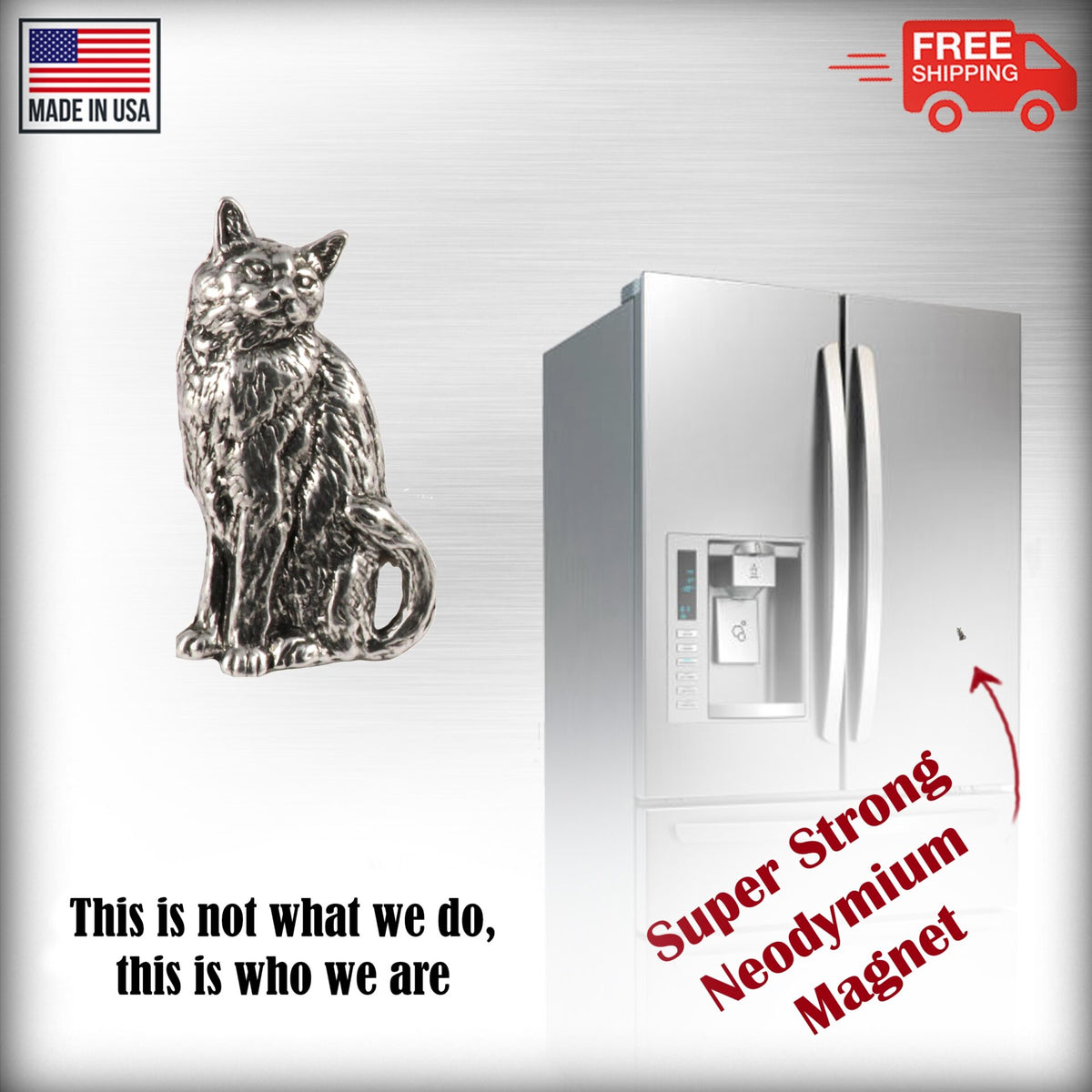 Cat Sitting Magnet C001M