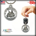 Abyssinian Cat Keychain C002KC