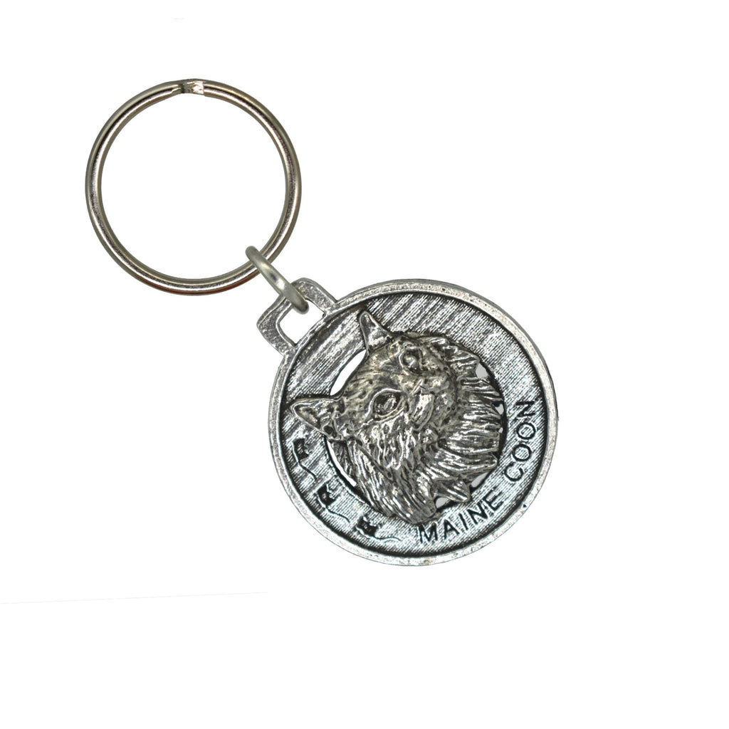 Maine Coon Cat Keychain C005KC