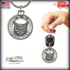 Shorthair Cat Keychain C007KC