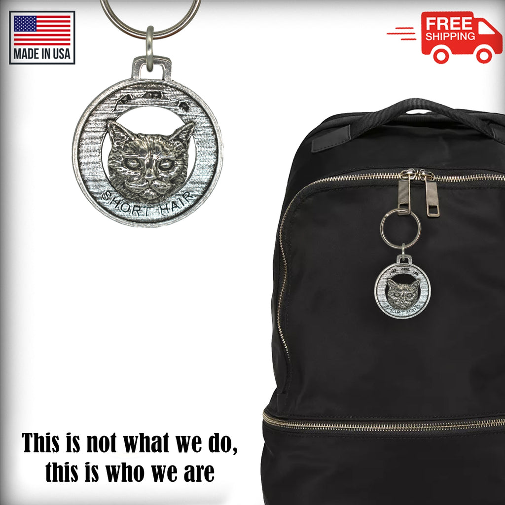 Shorthair Cat Keychain C007KC