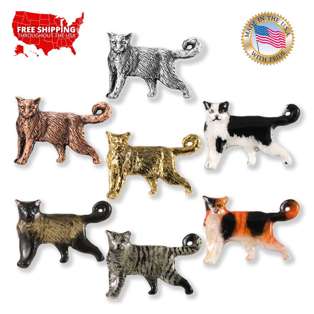 Cat Standing Pin C009