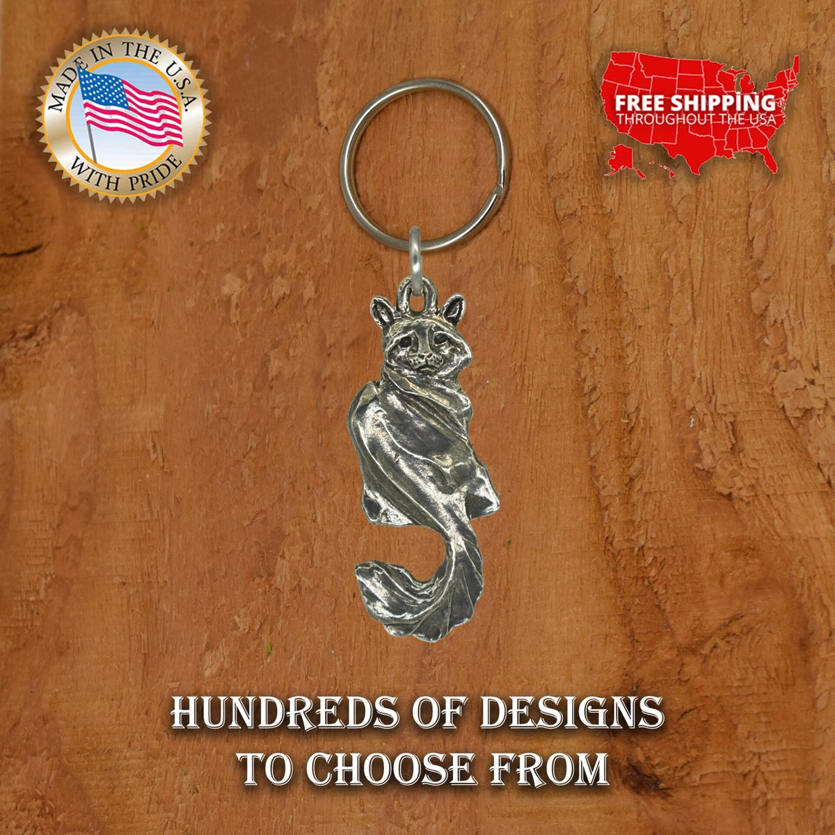 Vintage Cat Keychain C012KC