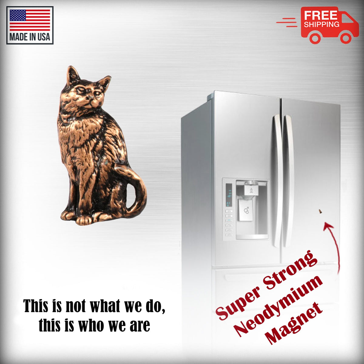 Cat Sitting Magnet C001M