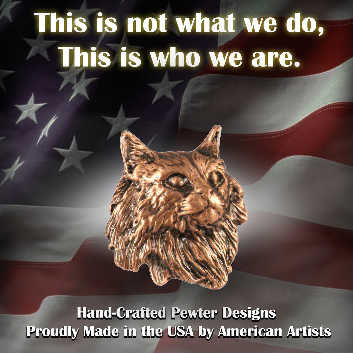 Maine Coon Cat Pin C005