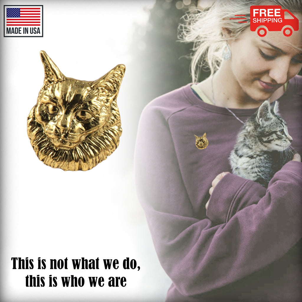 Angora Cat Pin C004