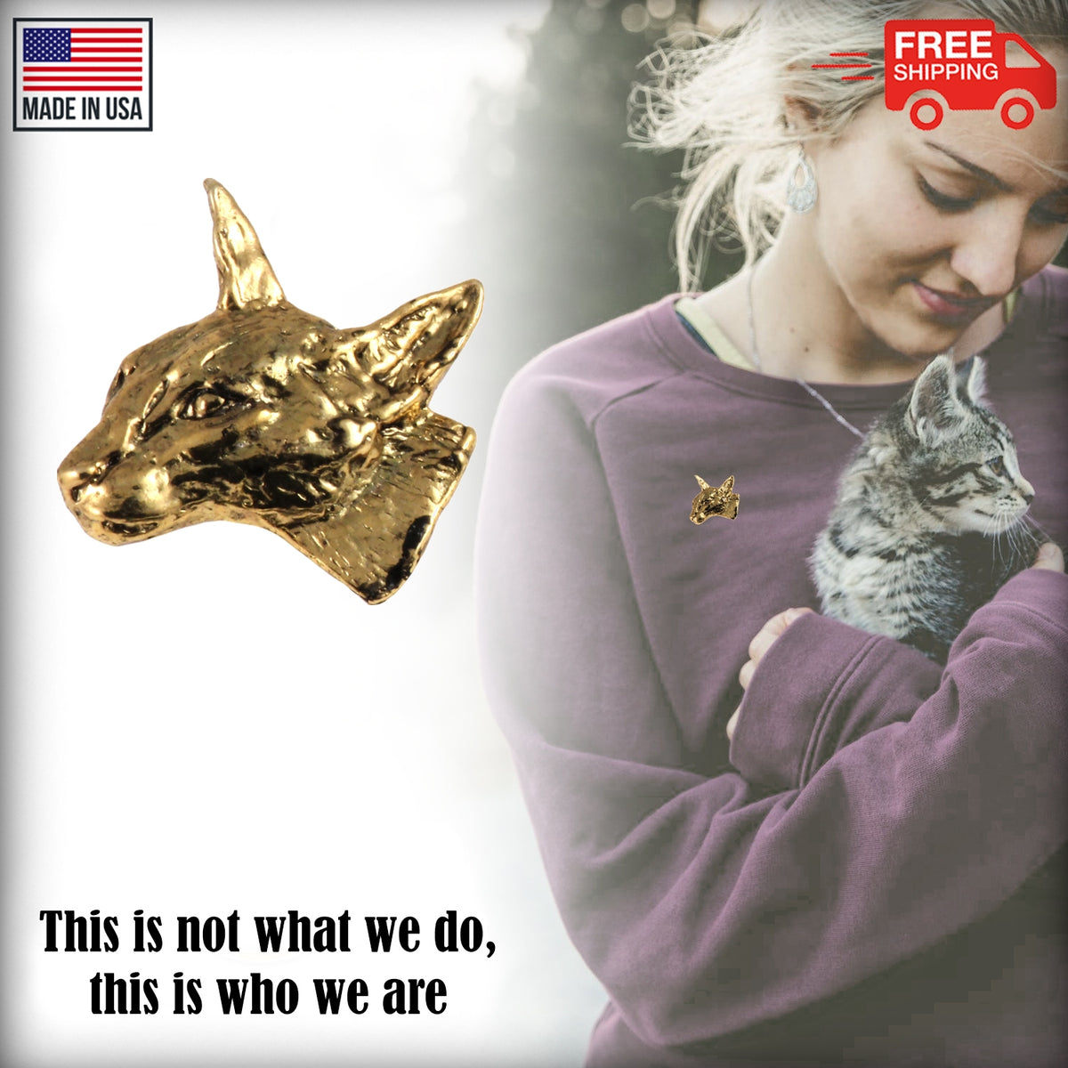 Siamese Cat Pin C008