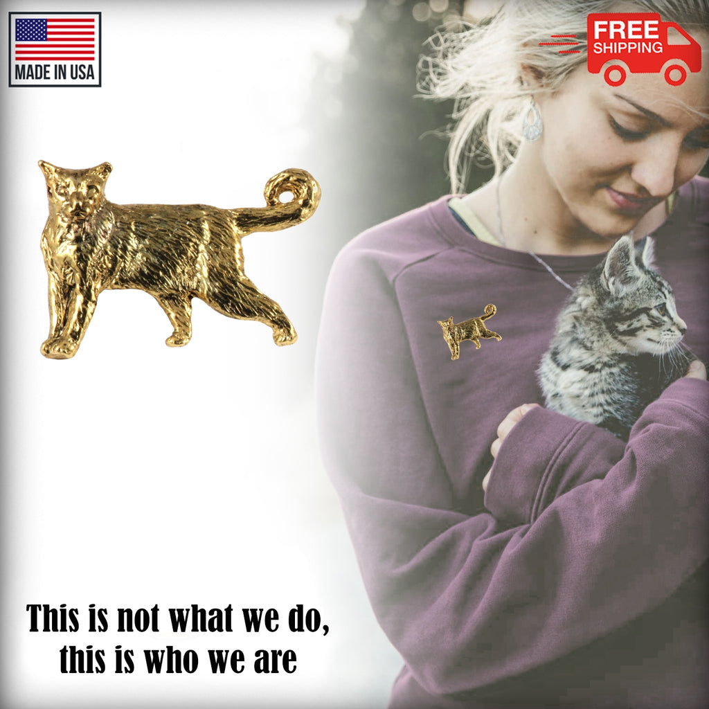 Cat Standing Pin C009