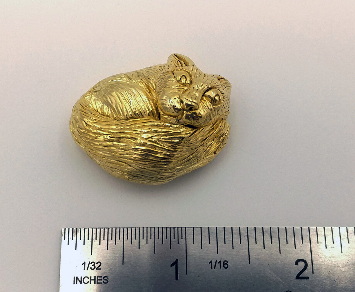 3D Cat Figure Pin C011