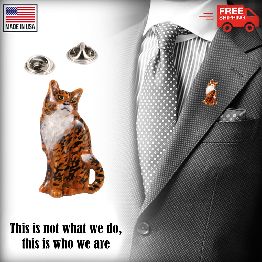 Cat Sitting Pin C001