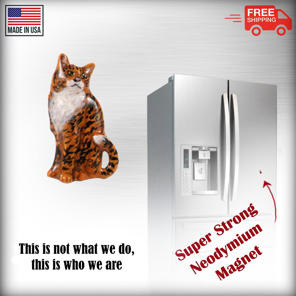 Cat Sitting Magnet C001M