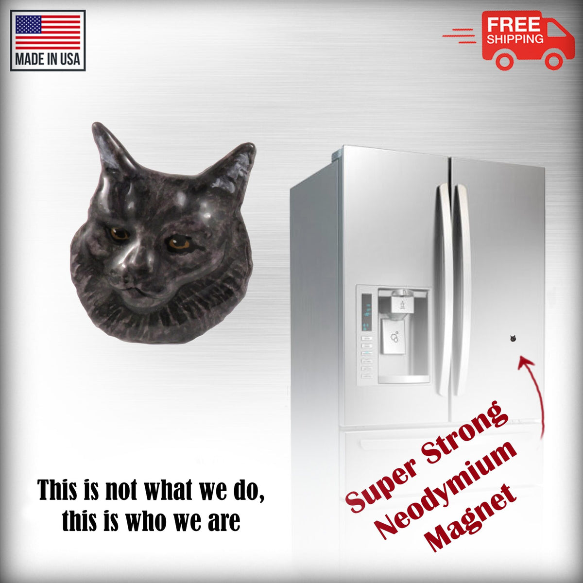 Angora Cat Magnet C004M