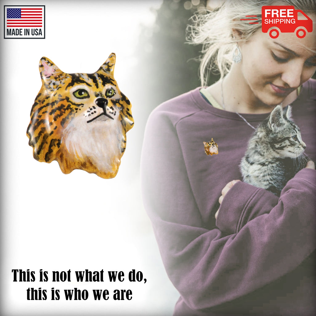 Maine Coon Cat Pin C005