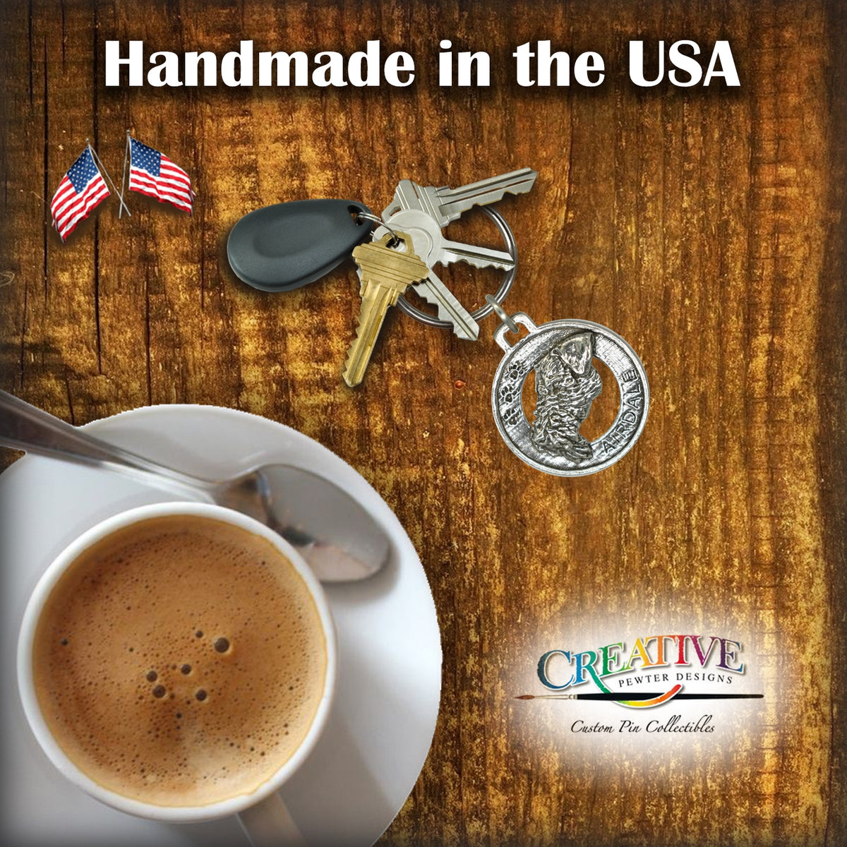 Airedale Terrier Dog Keychain D002KC