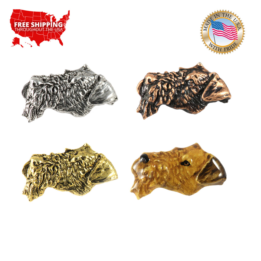 Airedale Terrier Dog Head Pin D002