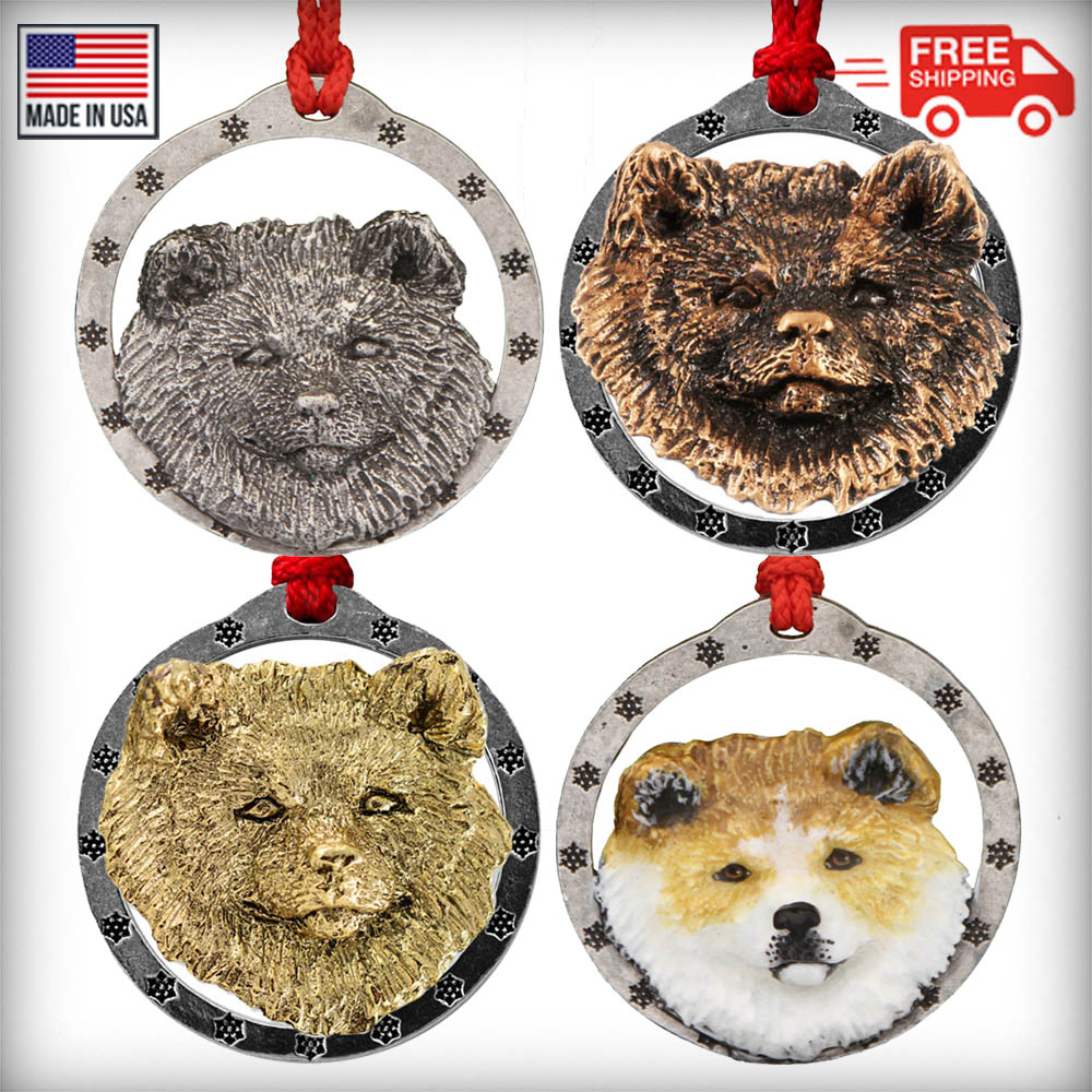 Akita Christmas Ornament D004OR