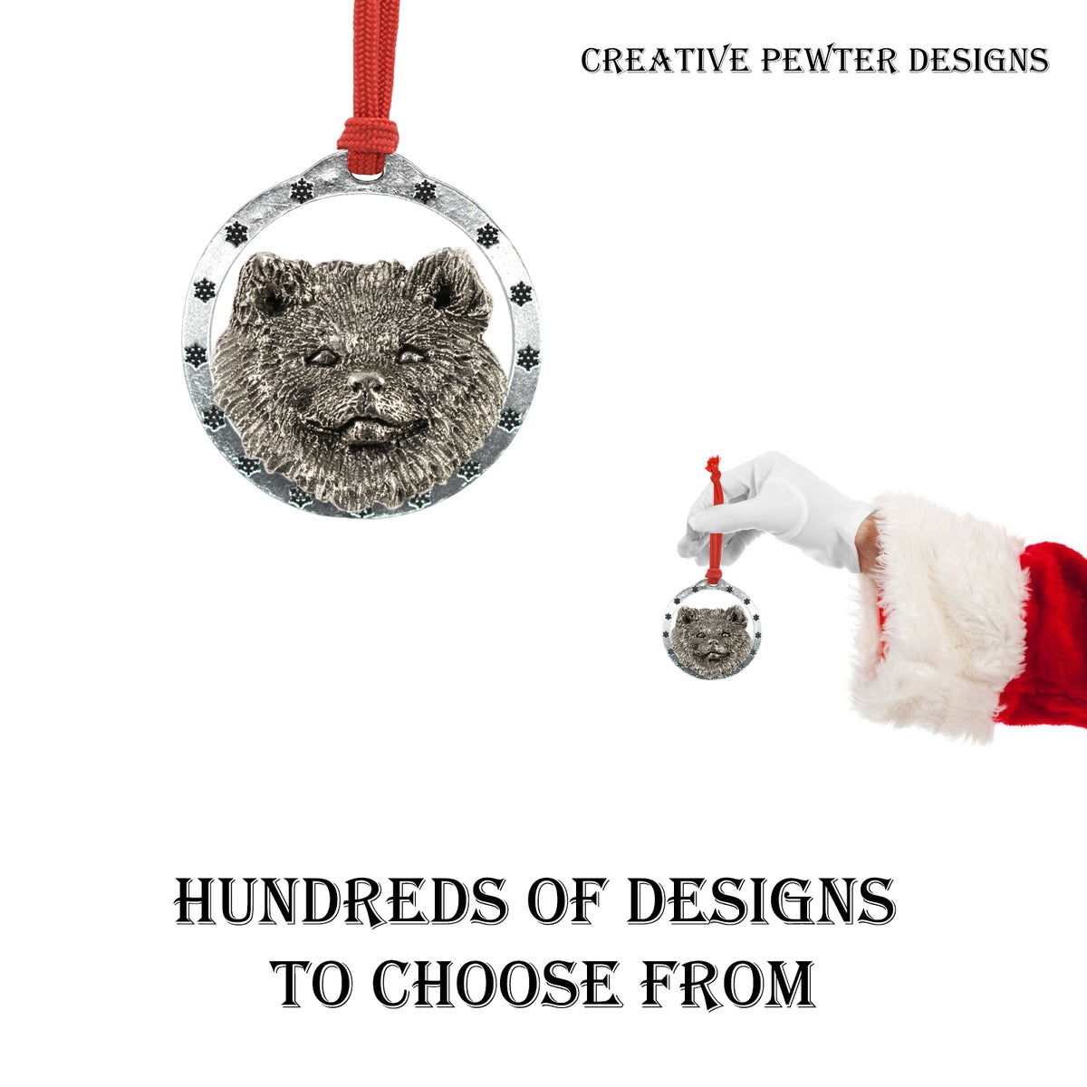 Akita Christmas Ornament D004OR