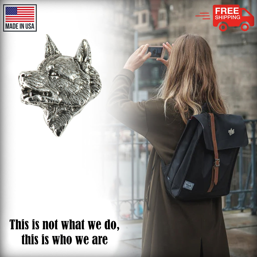 Akita Dog Head Pin D004