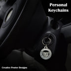 American Bulldog Keychain D006KC
