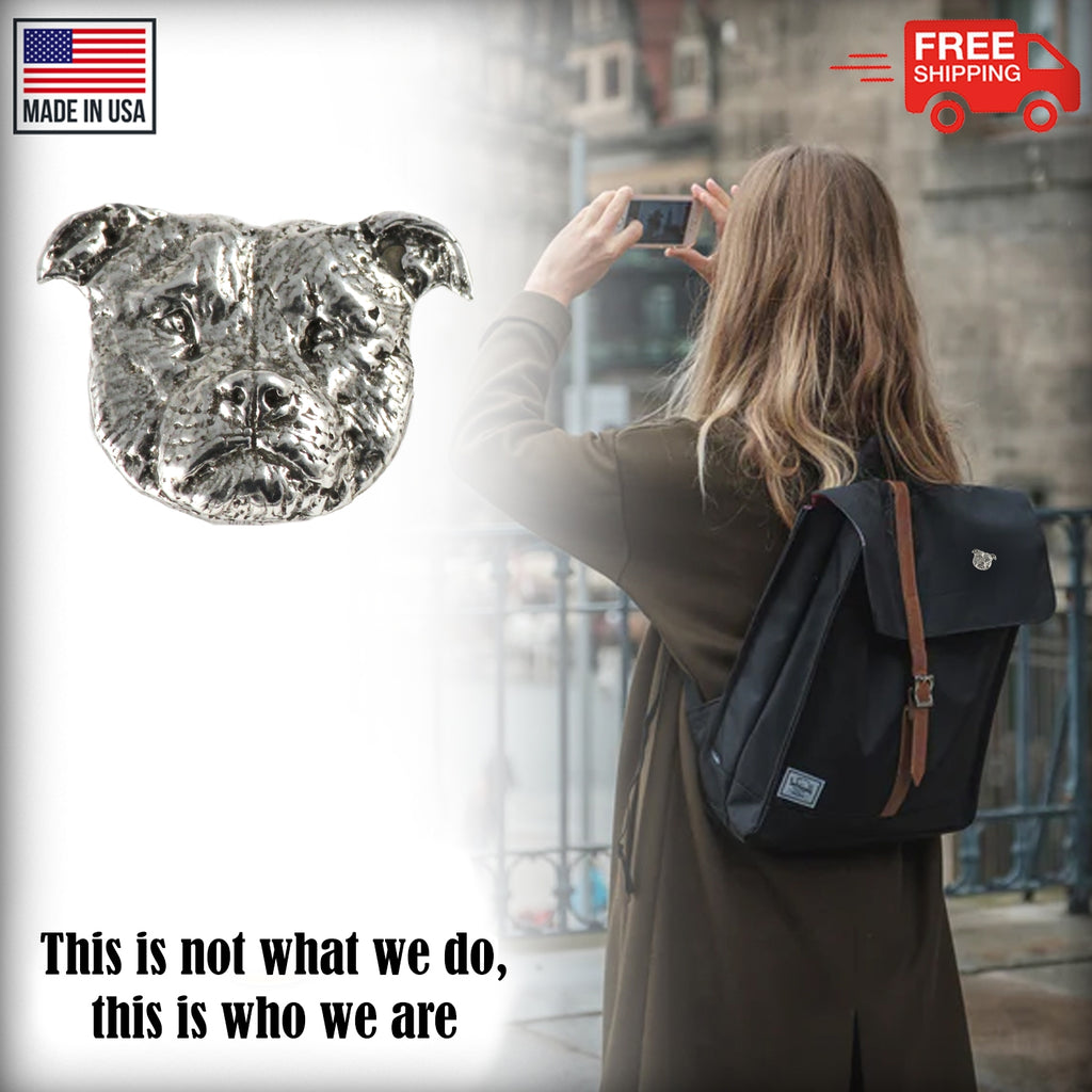 American Bulldog Head Pin D006
