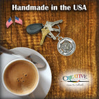 American Eskimo Dog Keychain D010KC