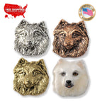American Eskimo Dog Head Pin D010